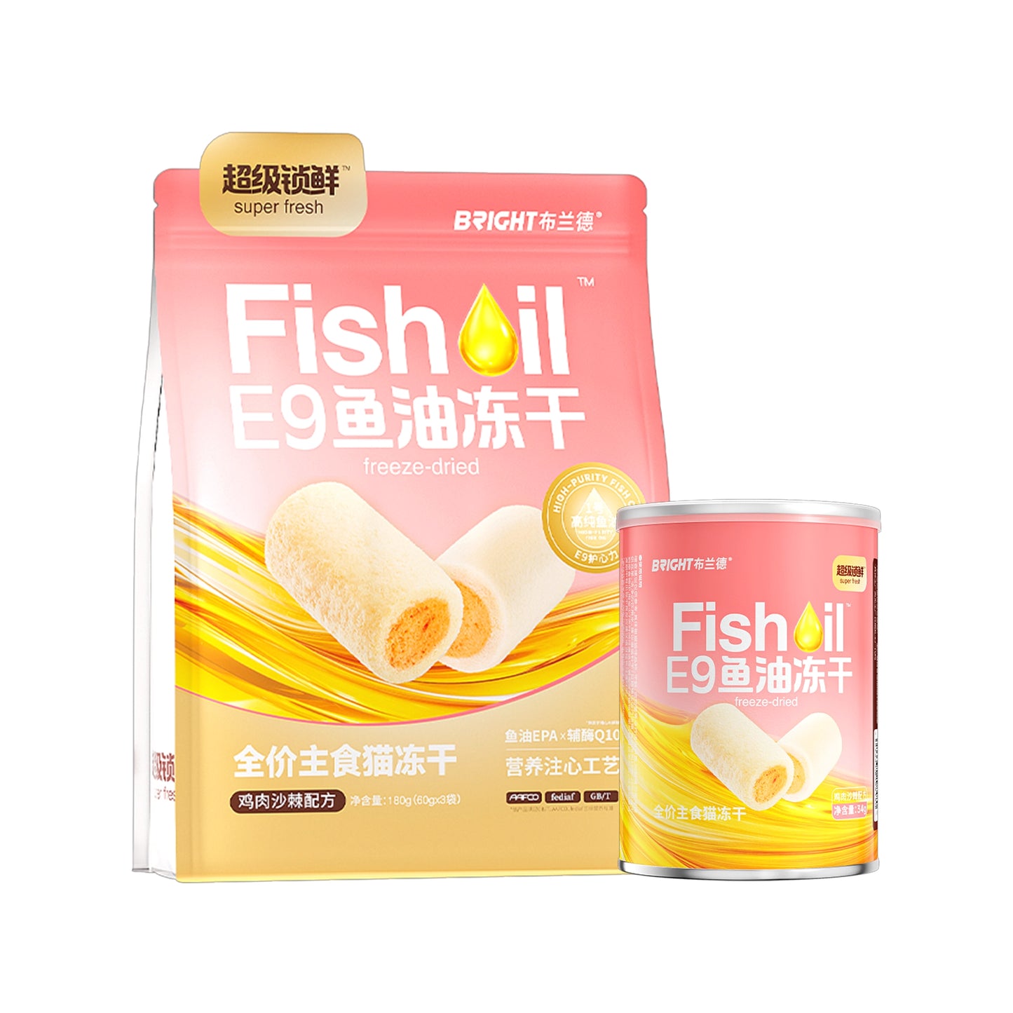 Bright🐱Chicken & Sea Buckthorn High-Purity Fish Oil Core Freeze Dried Complete Food