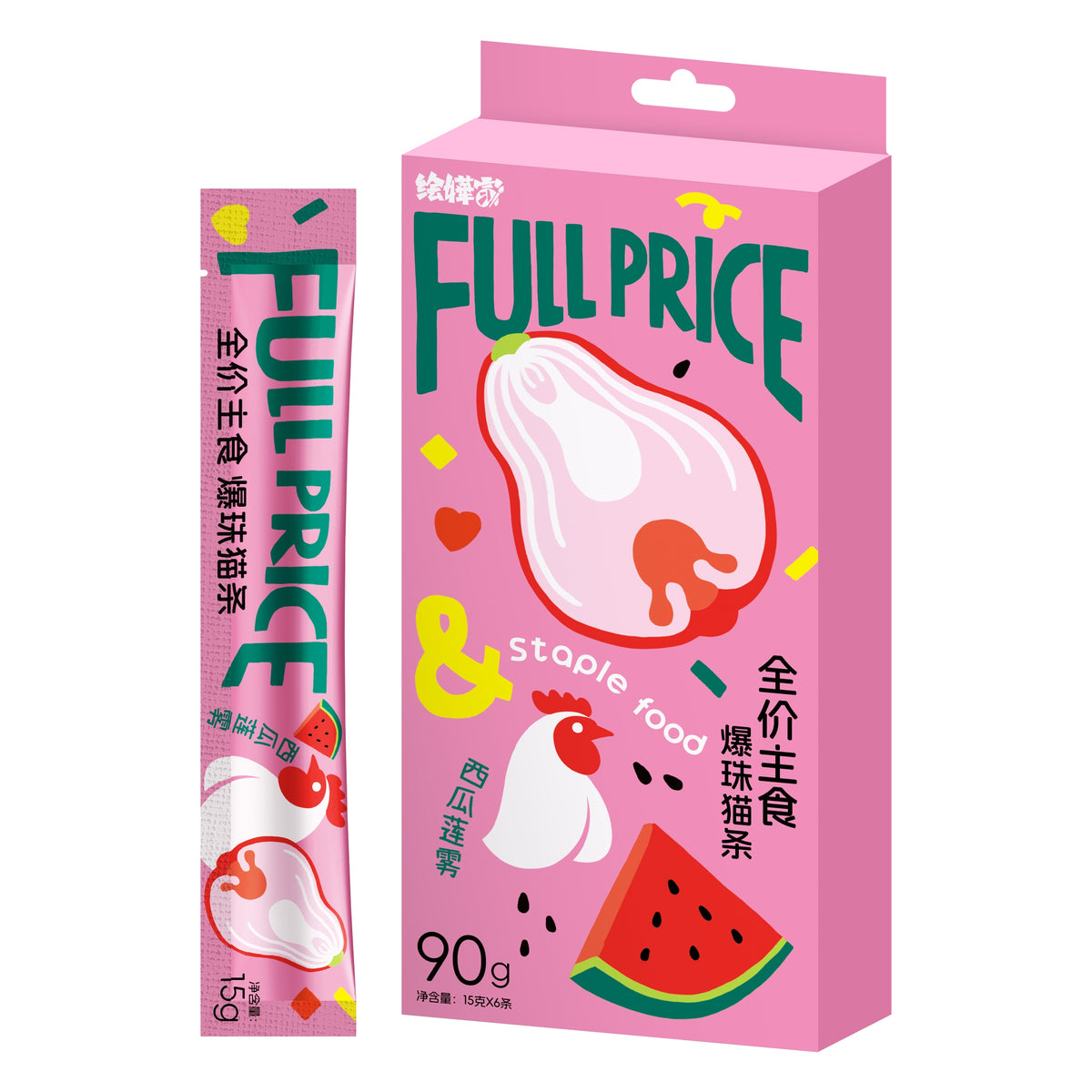 HHJ🐱Popping Boba Staple Food Churu 15g*6