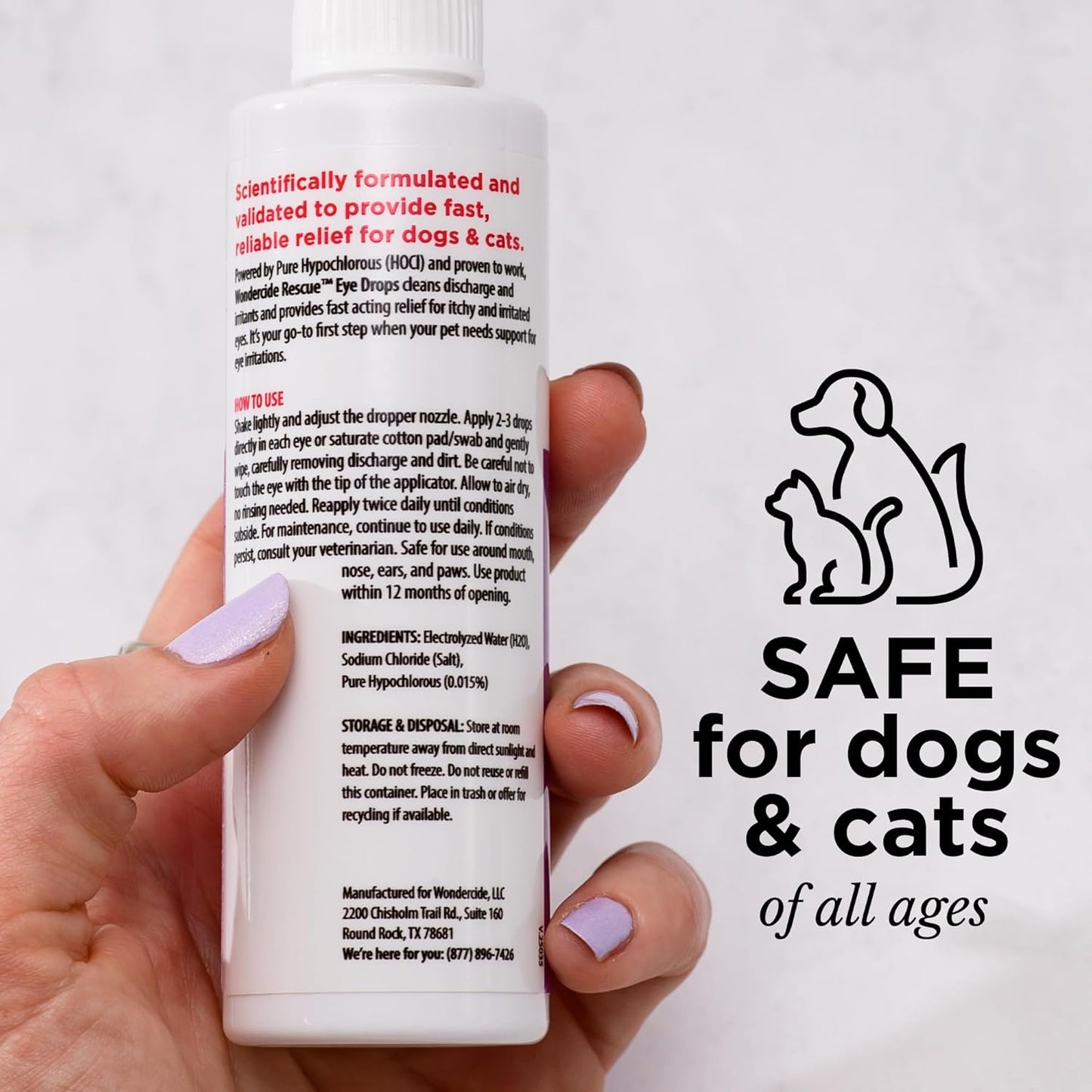 Wondercide🐱🐶RESCUE™ Eye Drops 4oz