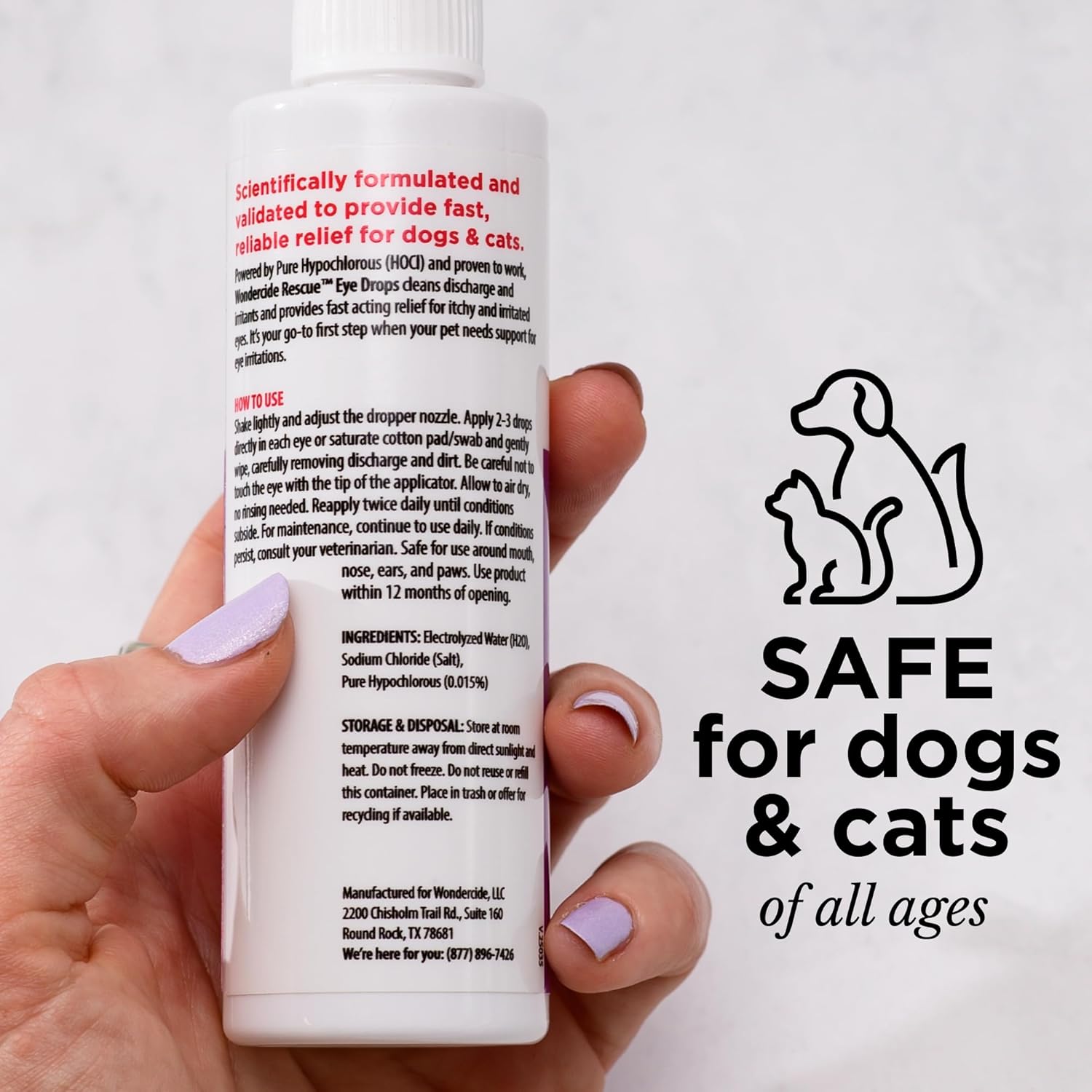 Wondercide🐱🐶RESCUE™ Eye Drops 4oz