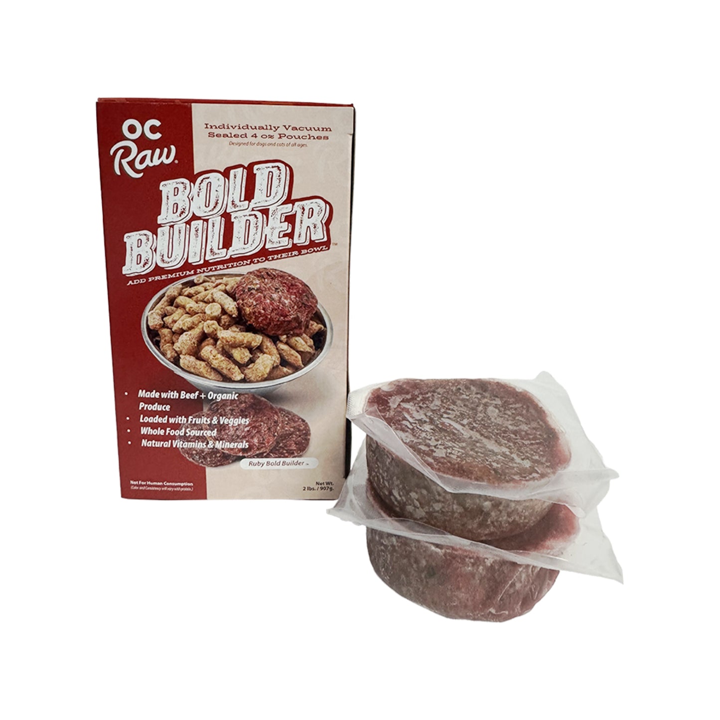 OC RAW🐱🐶Frozen Bold Builders - Ruby Beef 2lb
