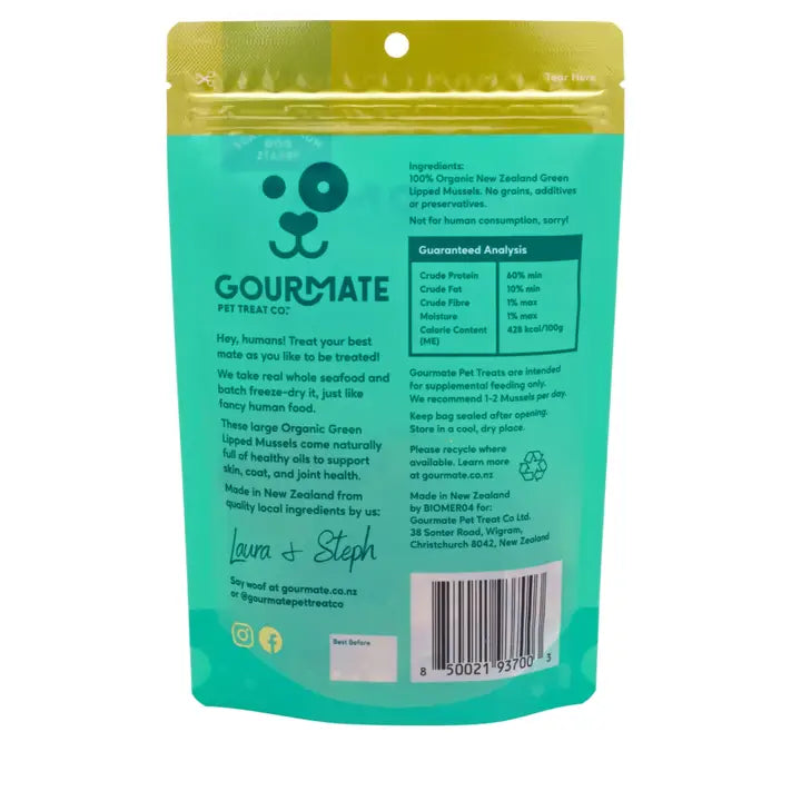 Gourmate🐱🐶Freeze Dried Organic Green Lipped Mussels 1.76oz