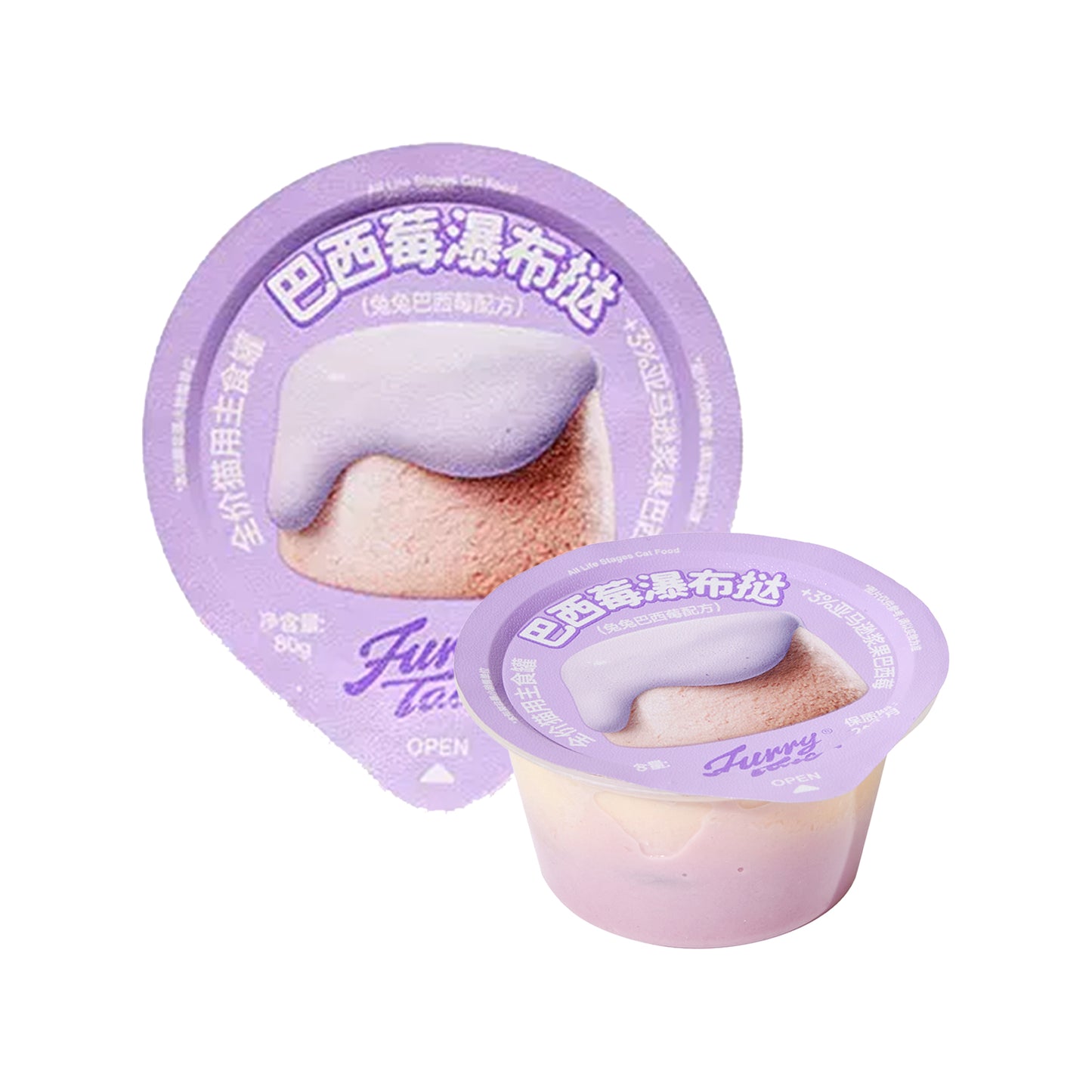 FurryTail🐱Waterfall Tart Complete Wet Food - Rabbit & Acai Berry