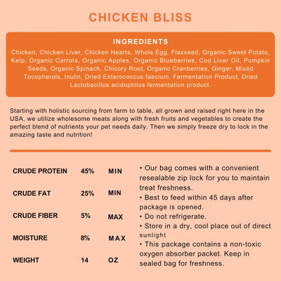 Shepherd Boy Farms🐶Freeze-Dried Raw Food - Chicken Bliss