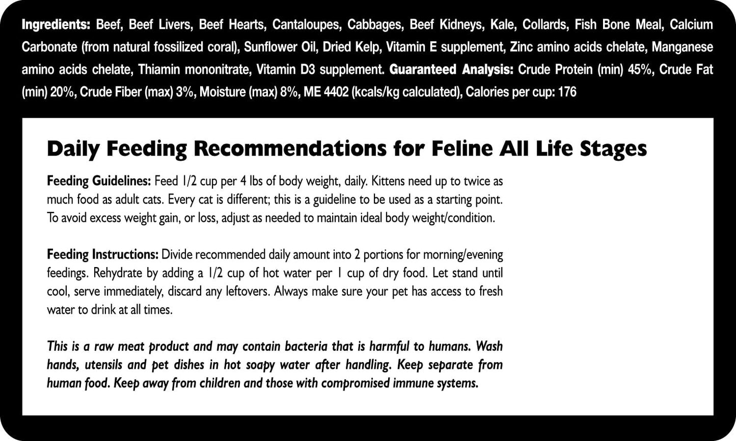 Fresh Is Best🐱Freeze Dried Beef Cat Food 8oz