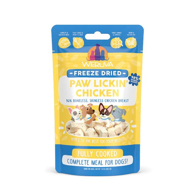 Weruva🐶Paw Lickin Chicken Freeze Dried Gently Cooked Meal