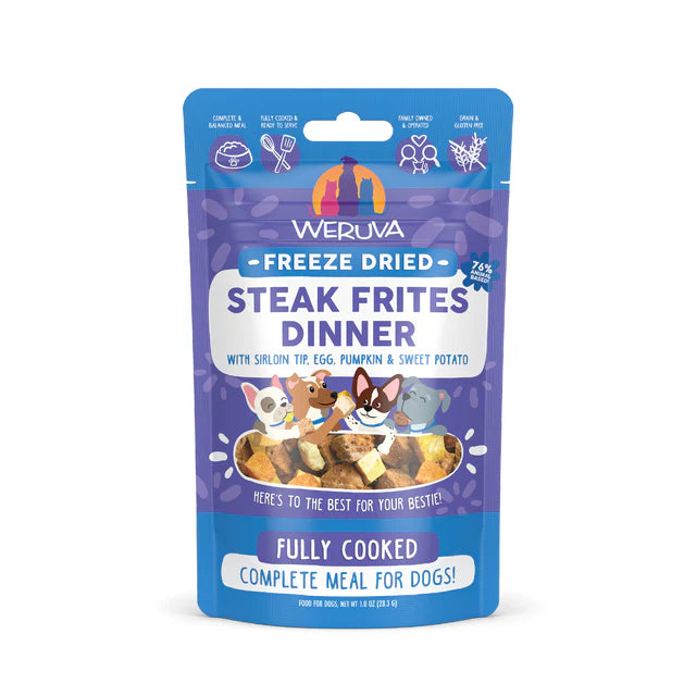Weruva🐶Steak Frites Dinner Freeze Dried Gently Cooked Meal