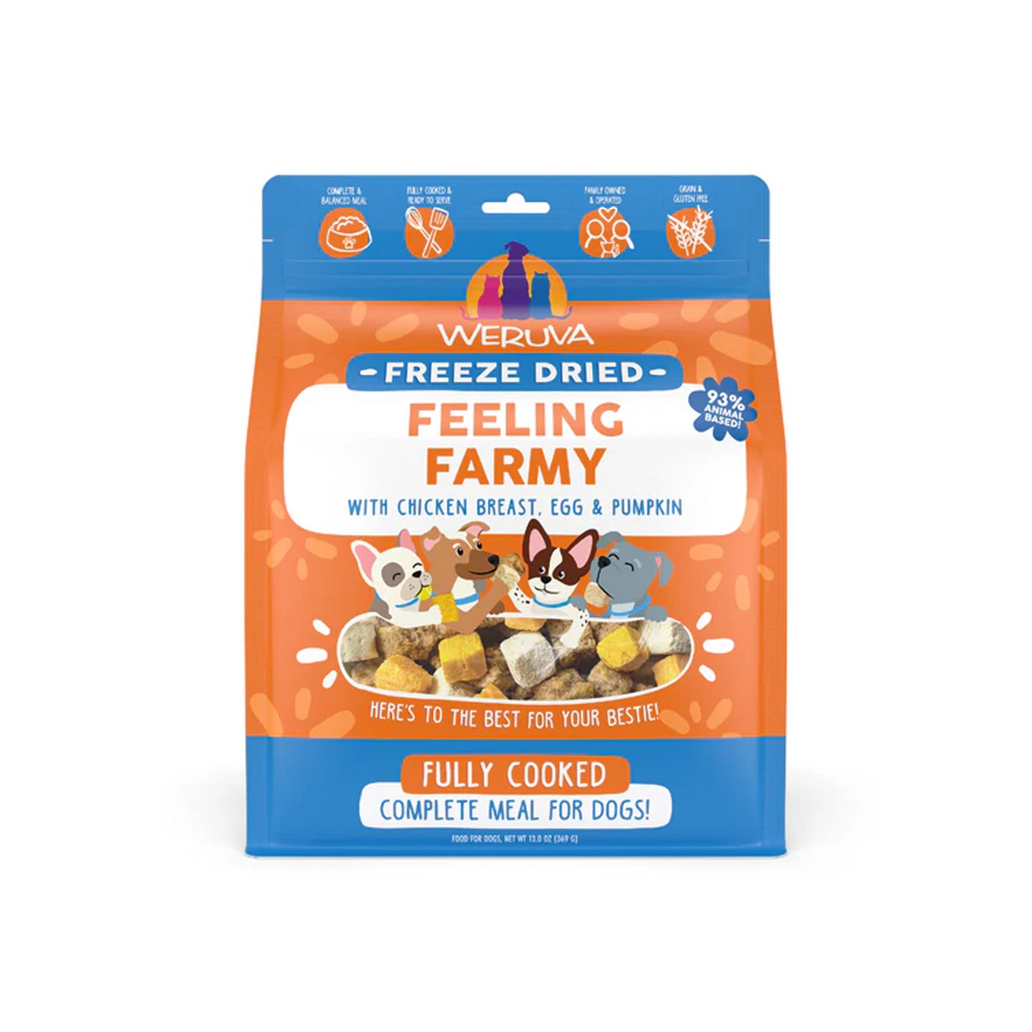Weruva🐶Feeling Farmy Freeze Dried Gently Cooked Meal