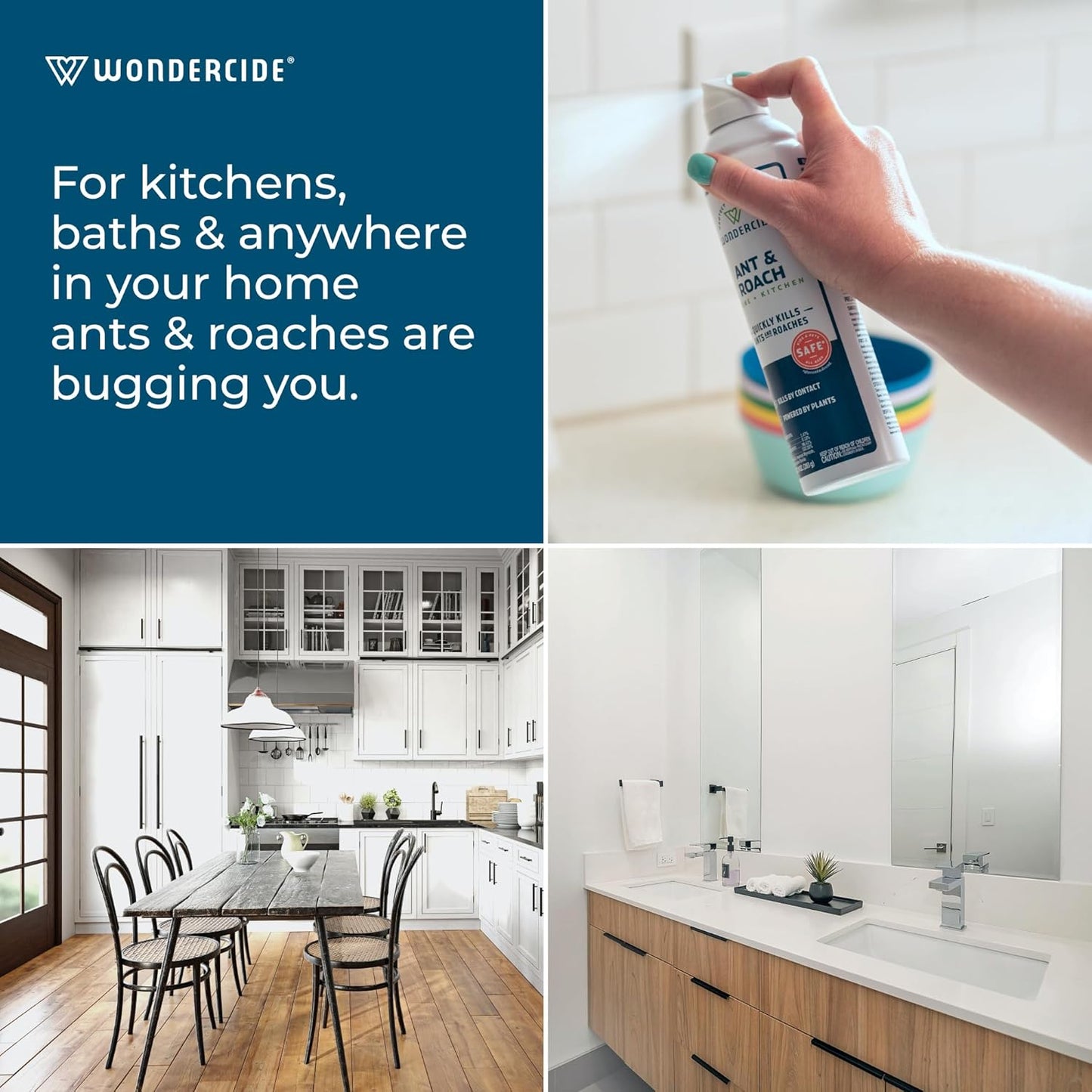 Wondercide🐱🐶Ant & Roach Home & Kitchen With Natural Essential Oils 10oz