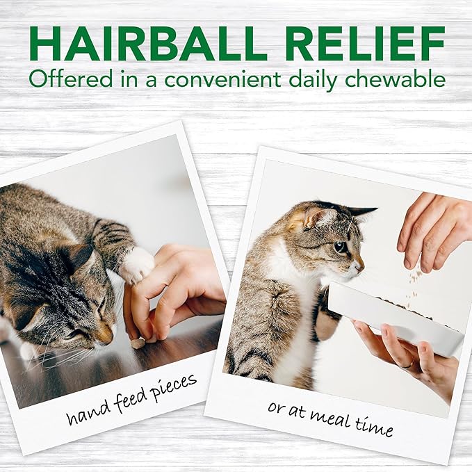 Vet's Best🐱Hairball Relief Digestive Aid Chicken Flavor Chewable Tablets 60ct