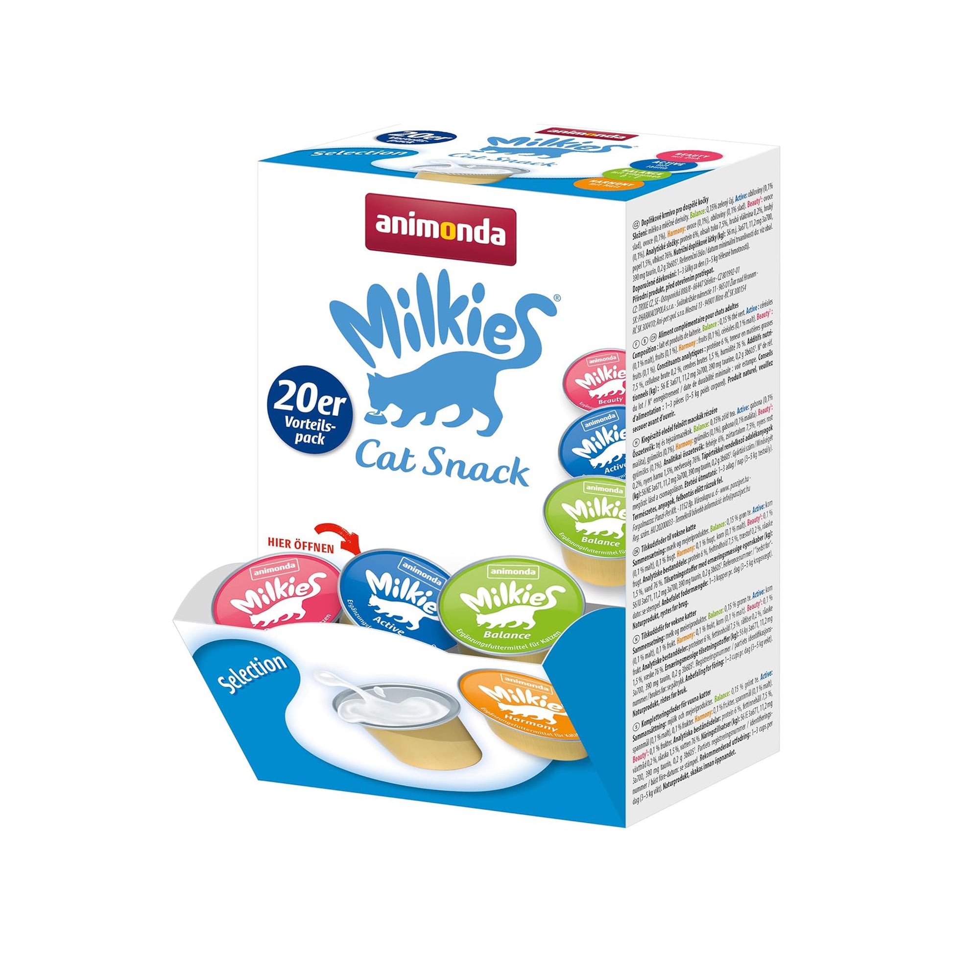 Animonda🐱Milkies Cup Milk in Portions Mix Selection