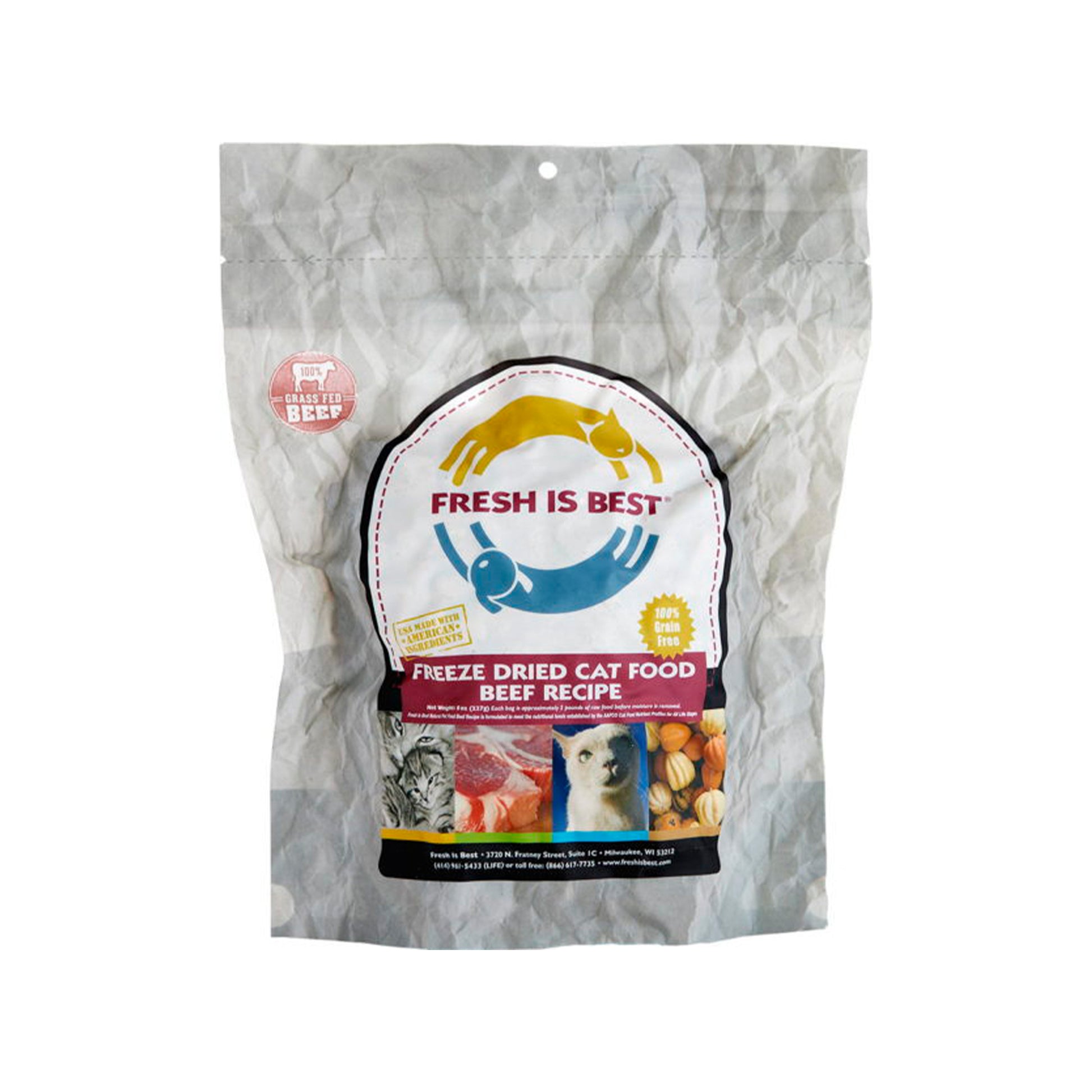 Fresh Is Best🐱Freeze Dried Beef Cat Food 8oz