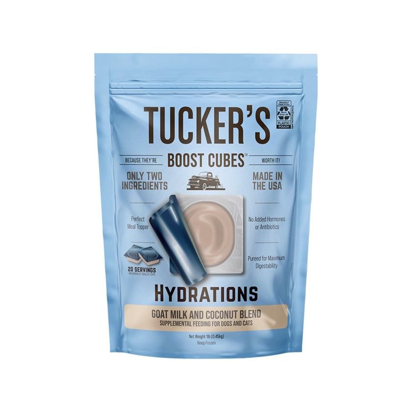 Tucker's🐱🐶Raw Frozen Boost Cube Hydrations Goat Milk & Coconut Blend 1lb