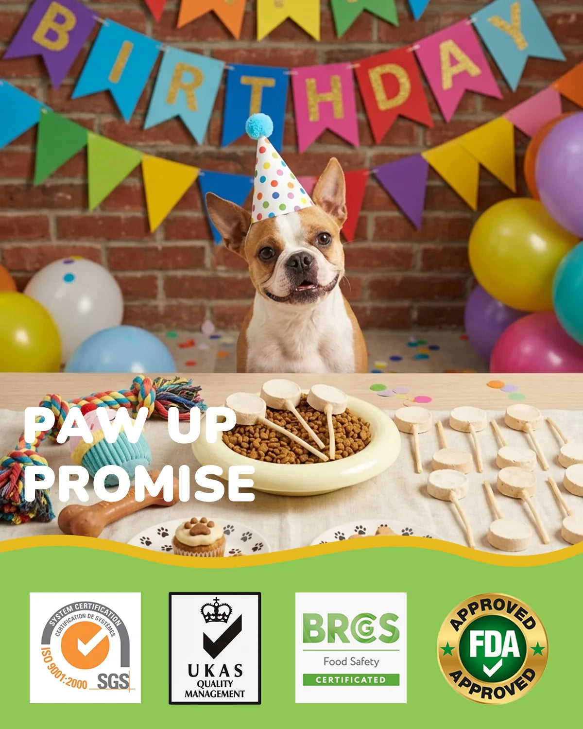 PawUp🐶Freeze Dried Chicken Lollipop With Rawhide Stick 1pc