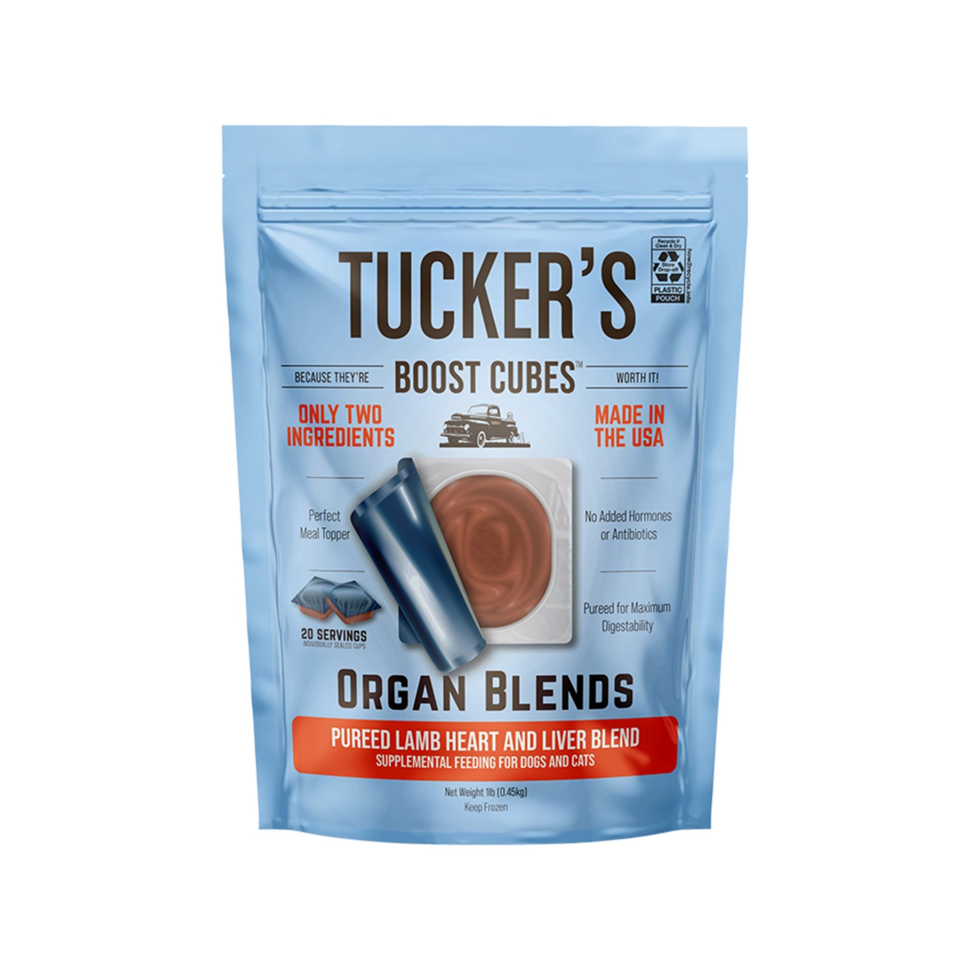 Tucker's🐱🐶Raw Frozen Boost Cube Organ Blends 1lb
