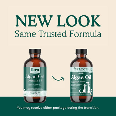 Fera Pets🐱🐶Algae Oil Omega-3, 6, 9 Liquid 8oz