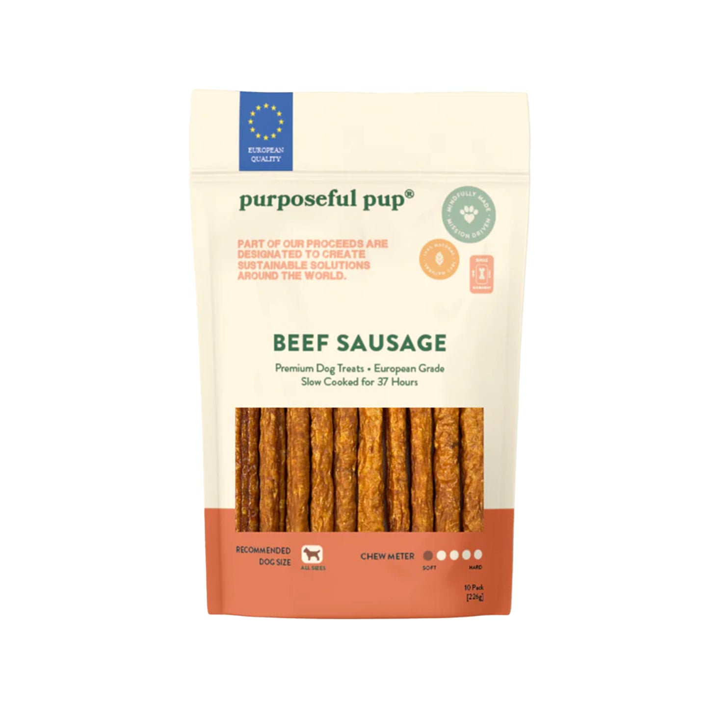 Purposeful Pup🐶Soft & Juicy Sausage Chew 10Pk