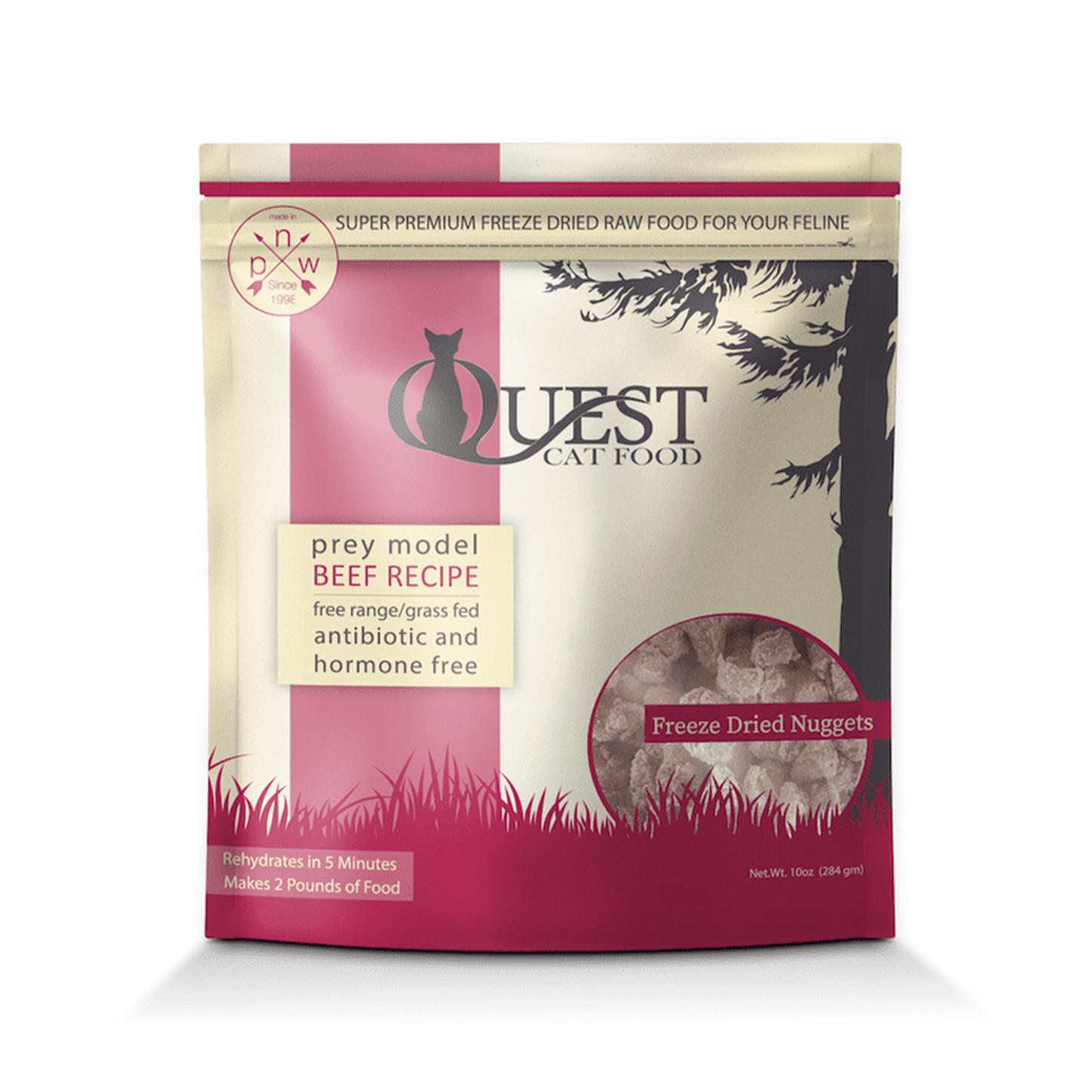 Steve's🐱Quest Freeze Dried Nuggets - Beef 10oz