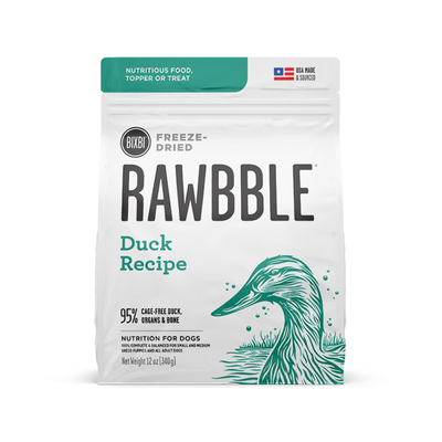 BIXBI🐶Rawbble® Freeze Dried Food - Duck Recipe