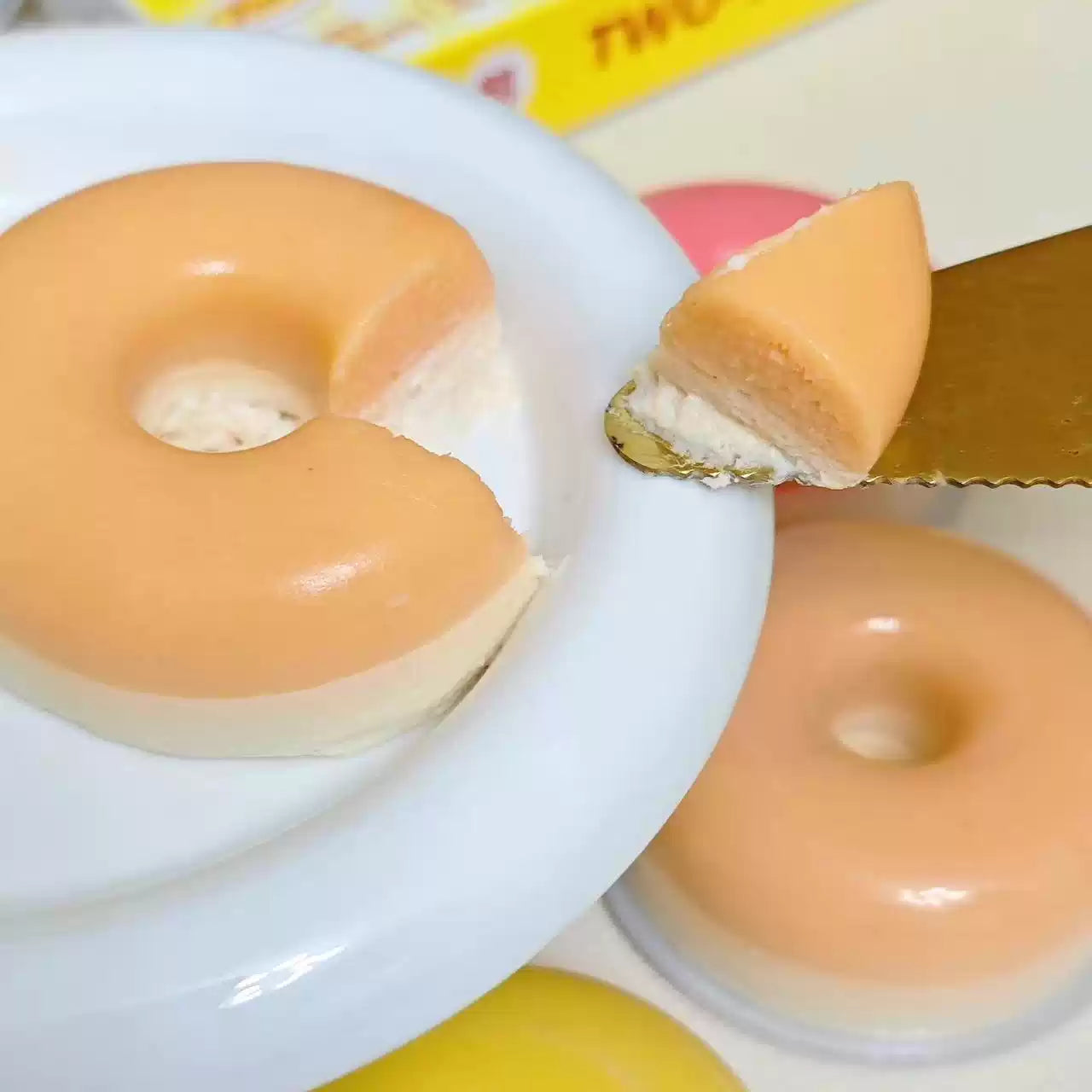 CC🐱🐶Donut Dual-Color Mousse Tart Wet Food 60g*3