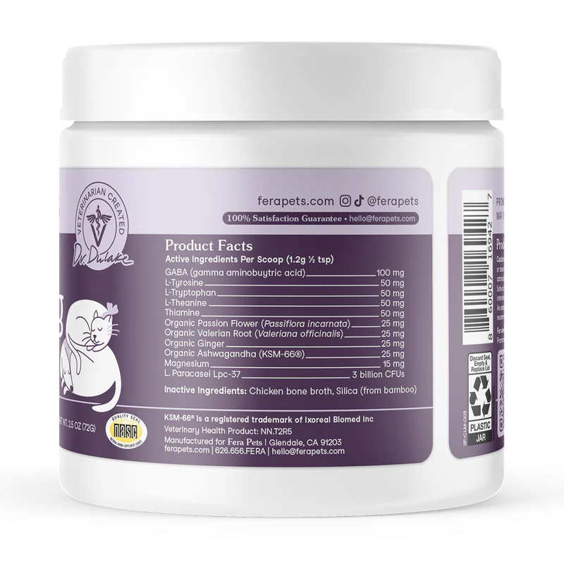 Fera Pets🐱🐶Calming Support 72g