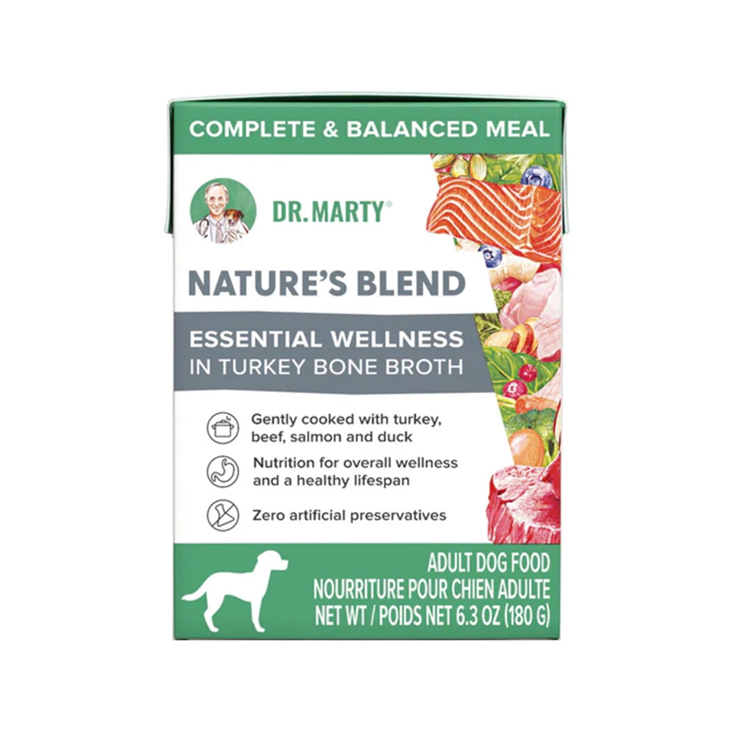 Dr.Marty🐶Nature's Blend Essential Wellness in Turkey Bone Broth Wet Food