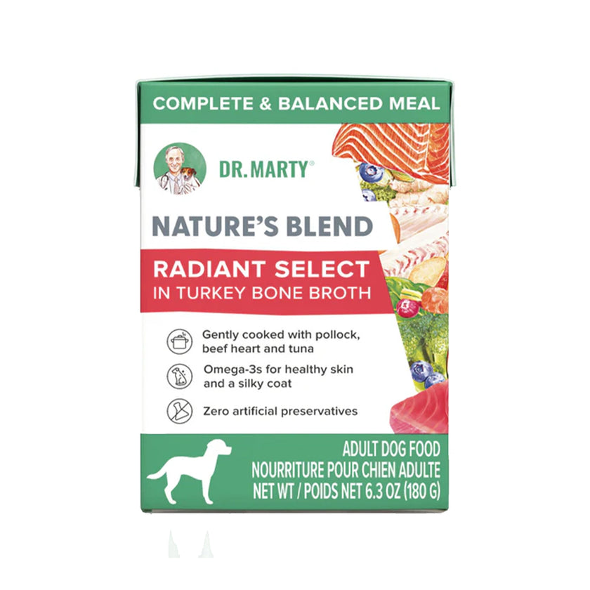 Dr.Marty🐶Nature's Blend Radiant Select in Turkey Bone Broth Wet Food