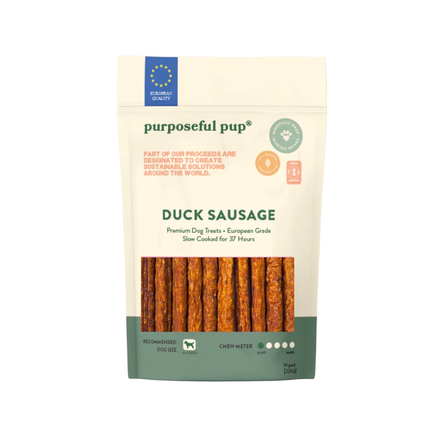 Purposeful Pup🐶Soft & Juicy Sausage Chew 10Pk