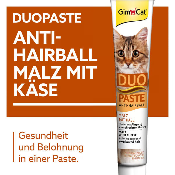 GimCat🐱Anti-Hairball & Cheese DUO Paste 50g