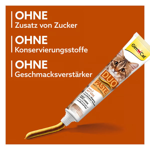 GimCat🐱Anti-Hairball & Cheese DUO Paste 50g