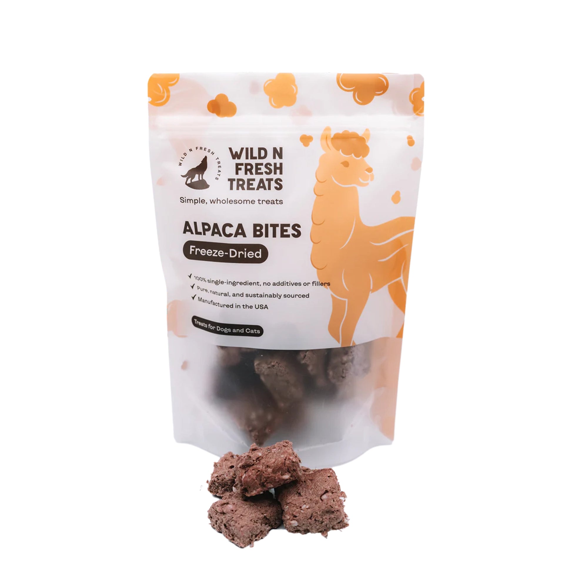 Wild n Fresh🐱🐶Freeze Dried Alpaca Bites 4oz