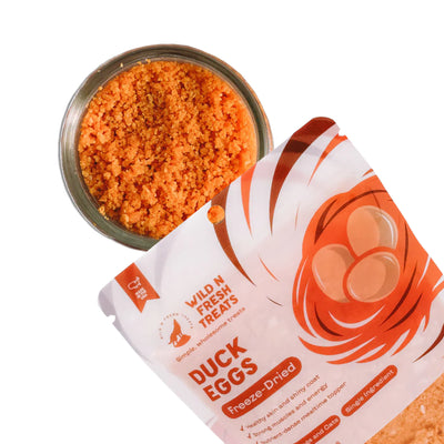 Wild n Fresh🐱🐶Freeze Dried Duck Egg Topper 2oz