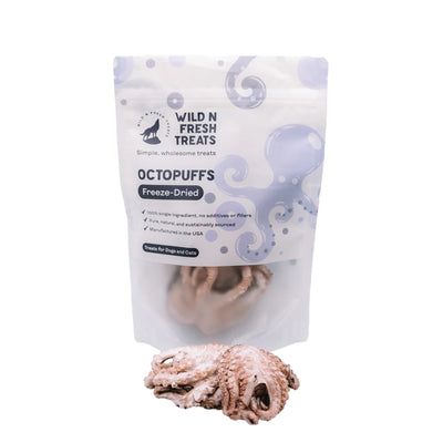 Wild n Fresh🐱🐶Freeze Dried Octopuffs 1.5oz