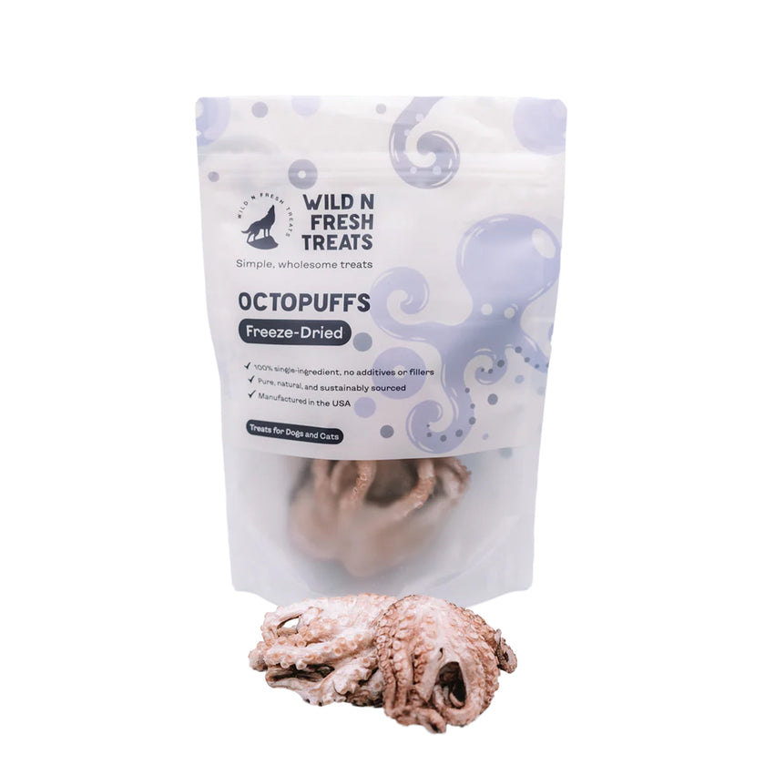 Wild n Fresh🐱🐶Freeze Dried Octopuffs 1.5oz