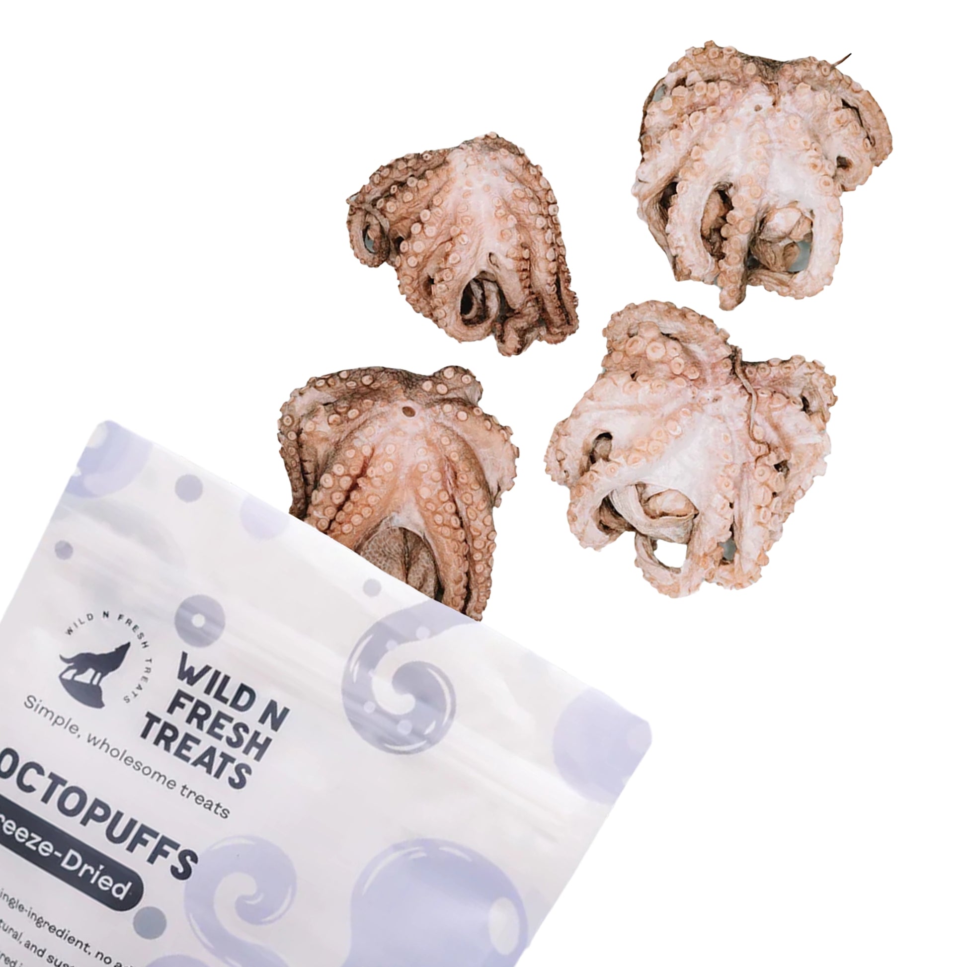 Wild n Fresh🐱🐶Freeze Dried Octopuffs 1.5oz