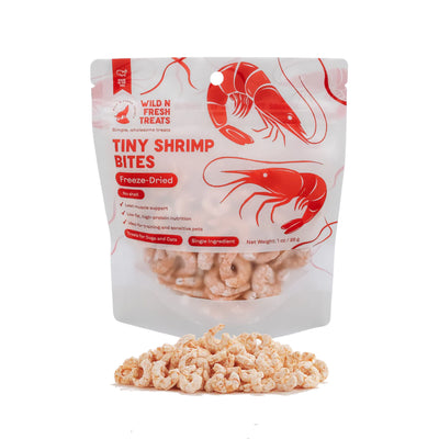 Wild n Fresh🐱🐶Freeze Dried Tiny Shrimp Bites 1oz