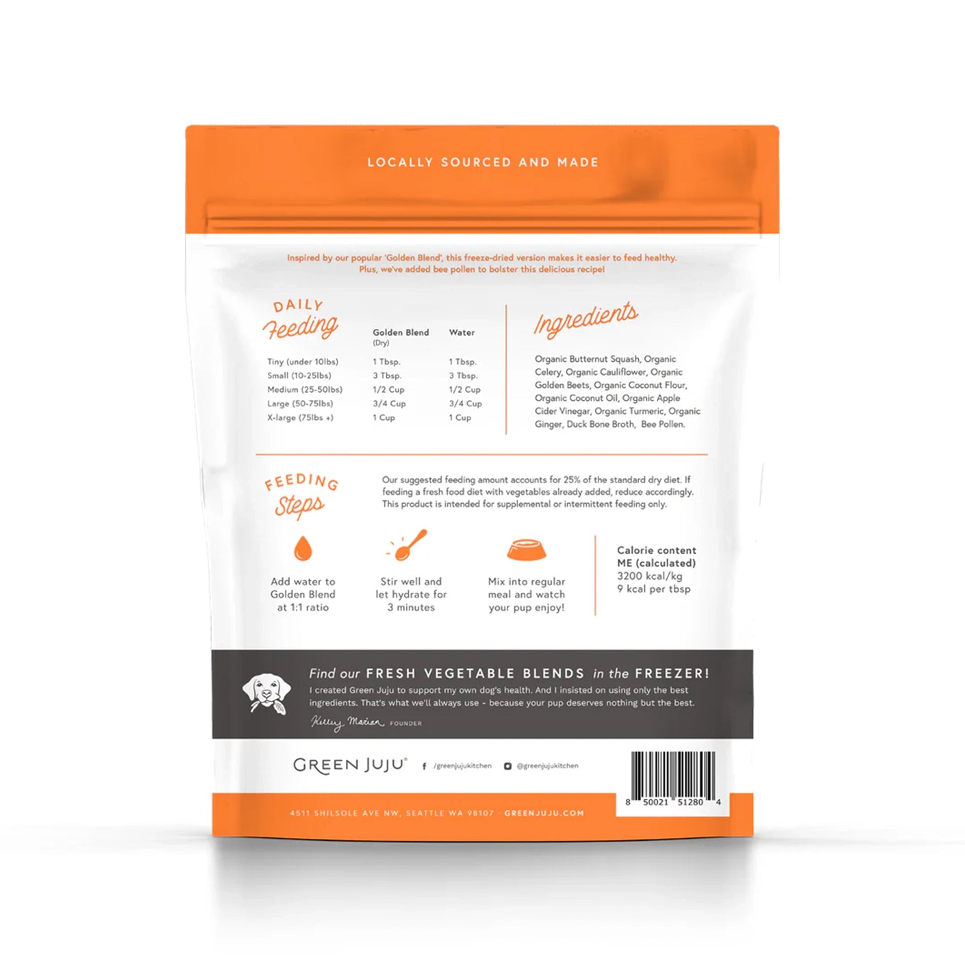 Green JuJu🐶Freeze Dried Golden Blend With Bee Pollen