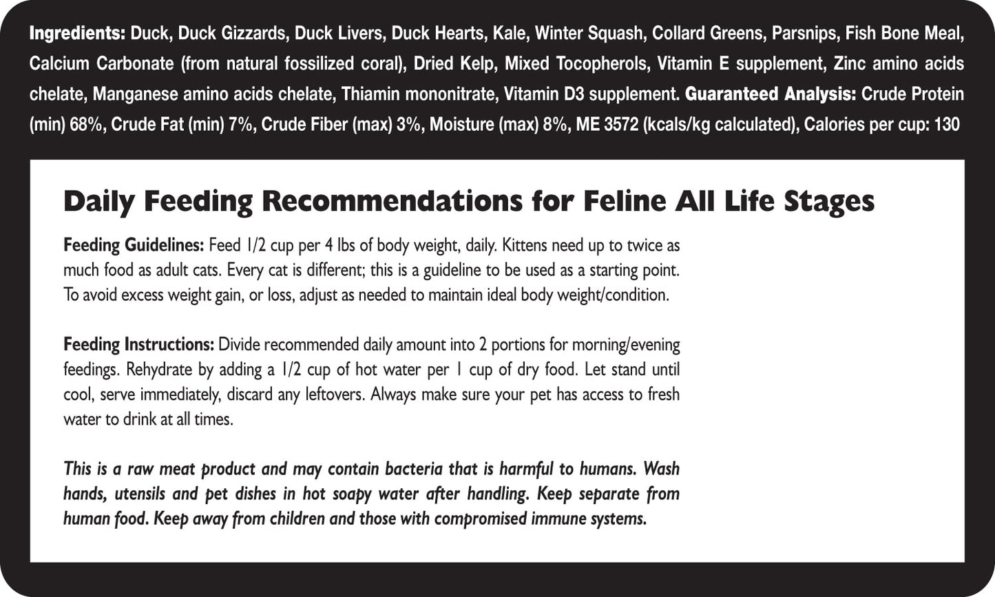Fresh Is Best🐱Freeze Dried Duck Cat Food 8oz