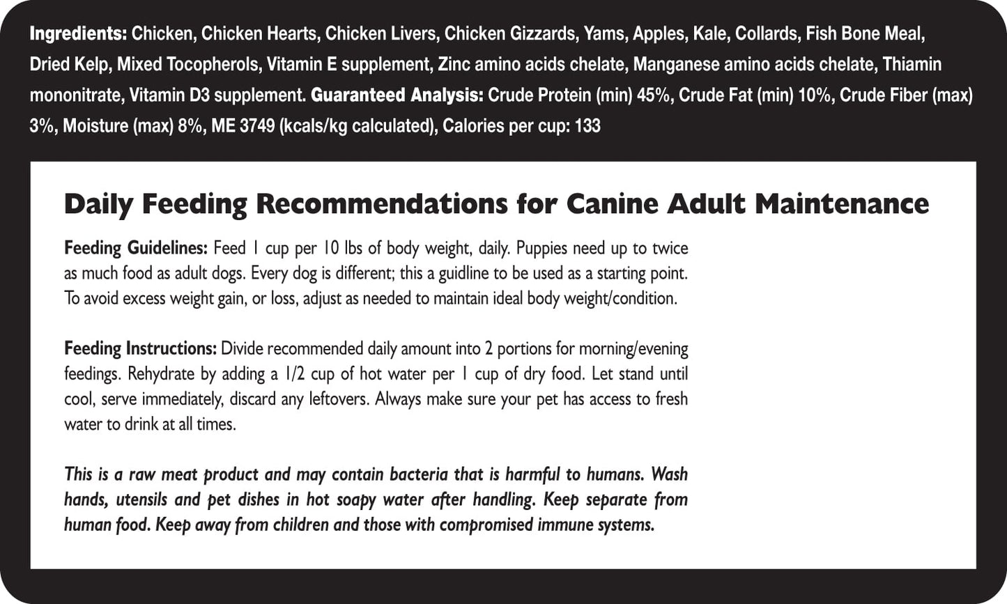 Fresh Is Best🐶Freeze Dried Chicken Dog Food
