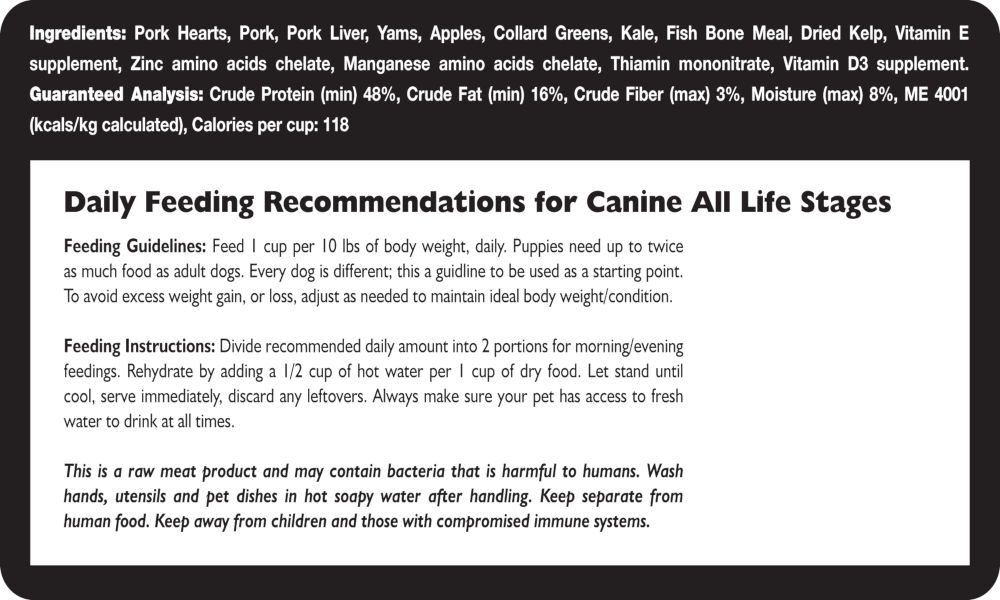 Fresh Is Best🐶Freeze Dried Pork Dog Food