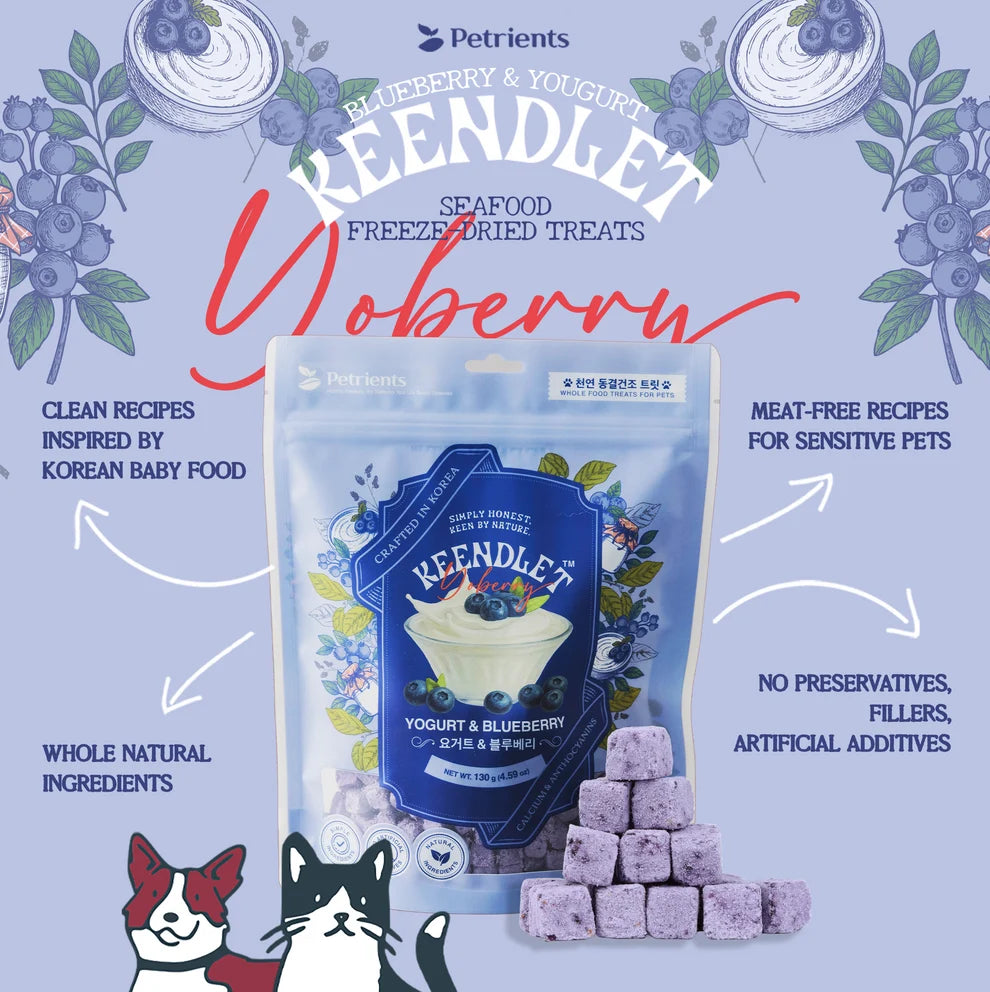 Petrients🐱🐶KEENDLET - Veggie & Fruit Freeze Dried Crispy Bites 200g