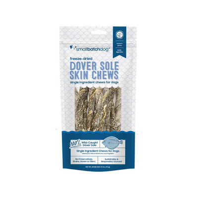 Smallbatch🐶Dover Sole Fish Skin Chews 1.5oz