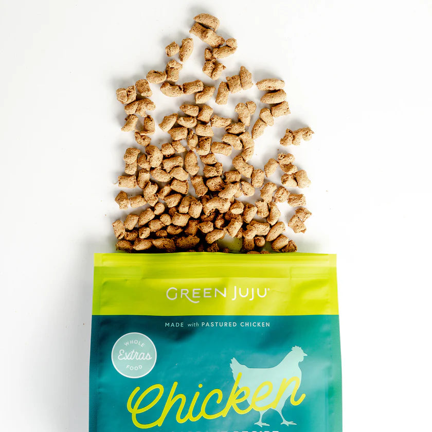 Green JuJu🐱🐶Extras Chicken & Sardine Complete & Balanced Freeze Dried Meal 14oz
