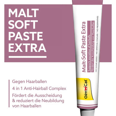 GimCat🐱Malt-Soft-Extra Anti Hairball Paste 50g
