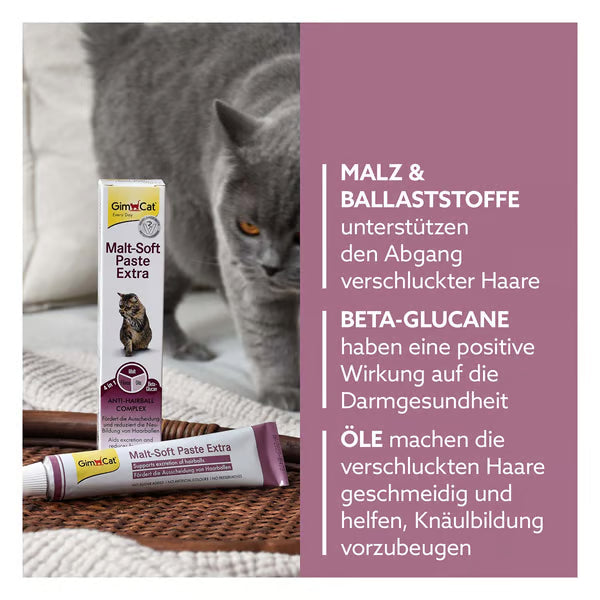 GimCat🐱Malt-Soft-Extra Anti Hairball Paste 50g