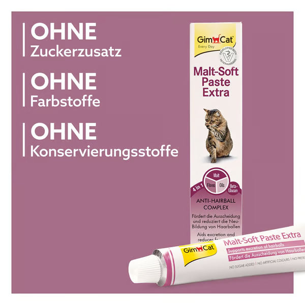GimCat🐱Malt-Soft-Extra Anti Hairball Paste 50g