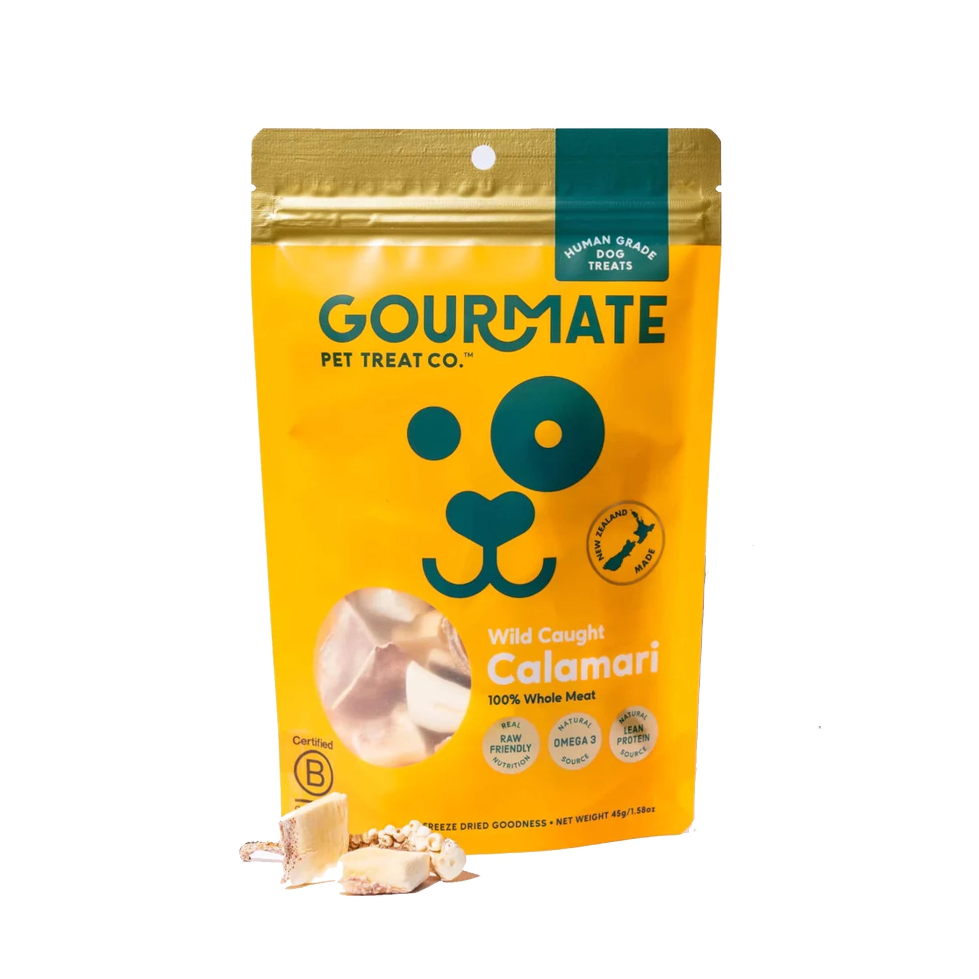 Gourmate🐱🐶Freeze Dried Wild Caught Calamari 1.6oz