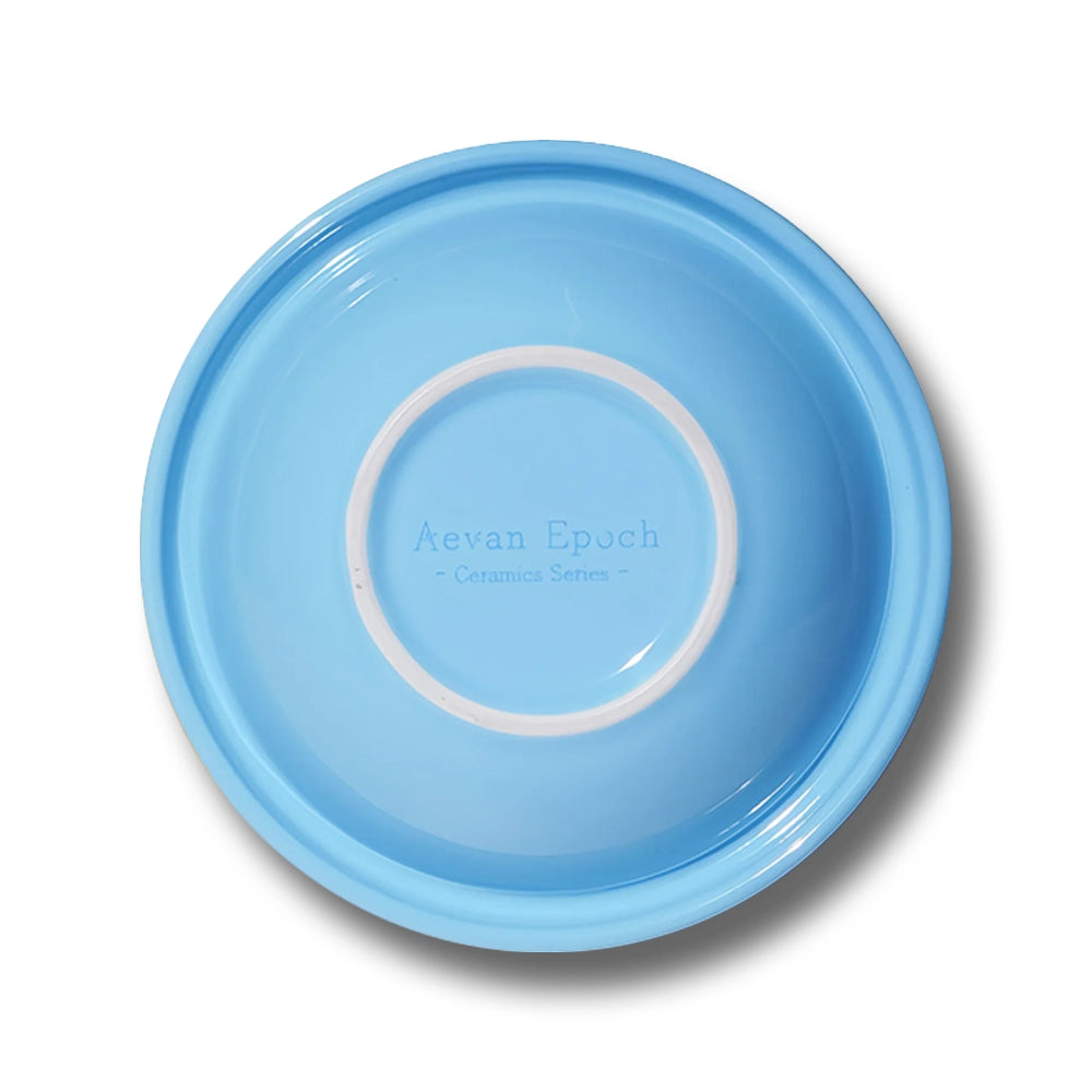 Aevan Epoch🐱🐶Premium Handcrafted Ceramic Bowl - Glossy Hawaii Blue