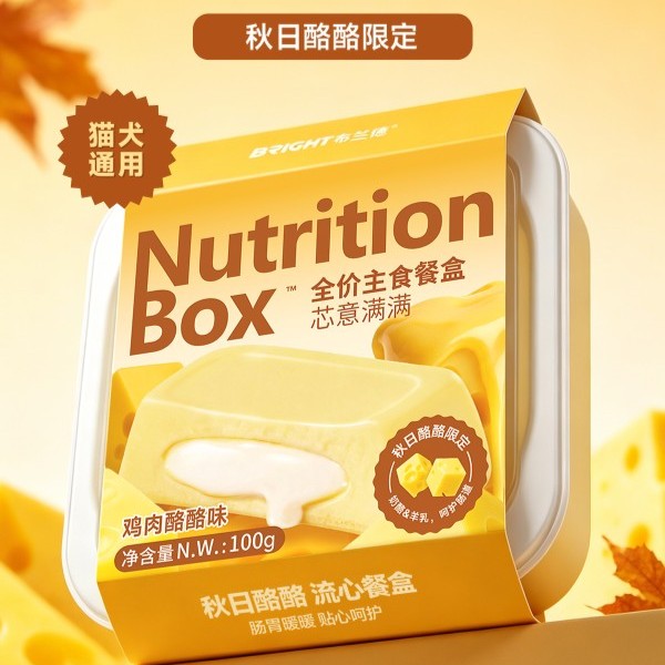 Bright🐱🐶Nutrition Wet Box - Chicken & Cheese Creamy Core 100g
