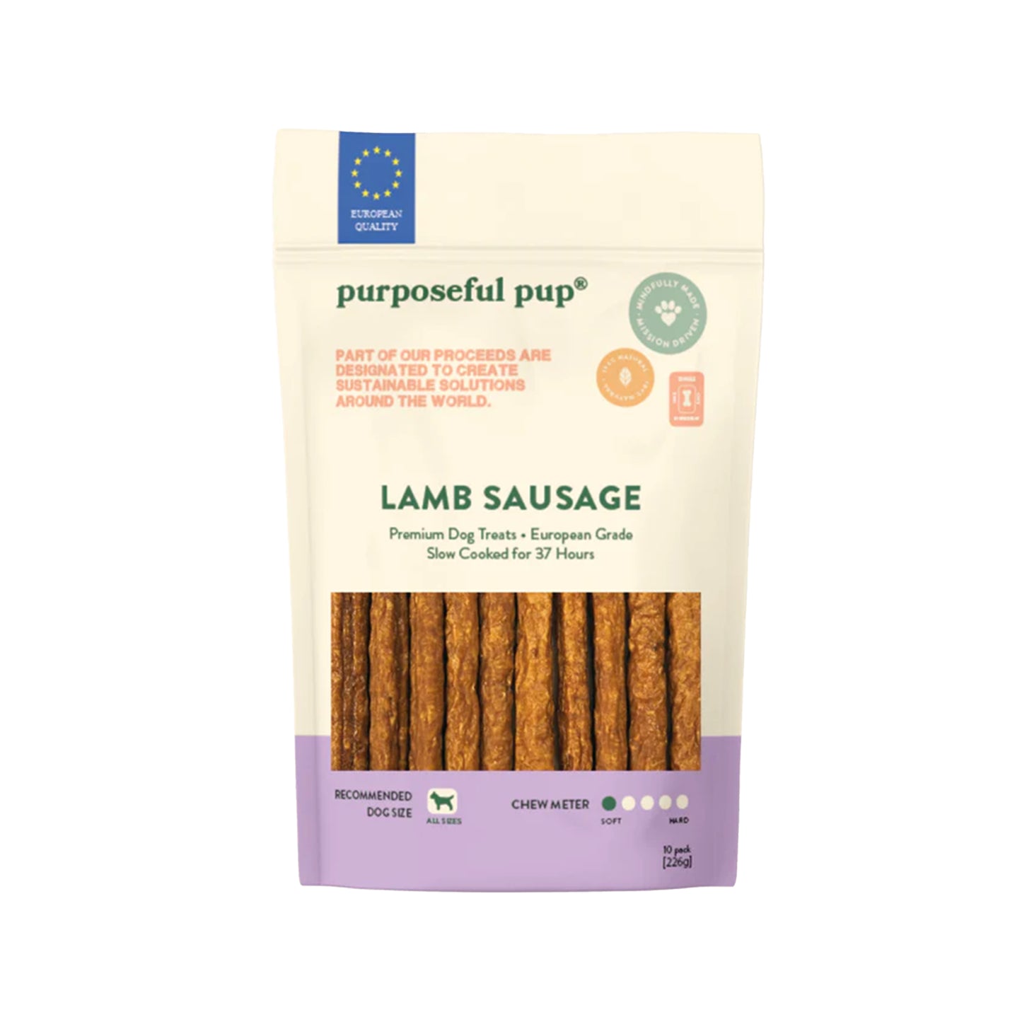 Purposeful Pup🐶Soft & Juicy Sausage Chew 10Pk